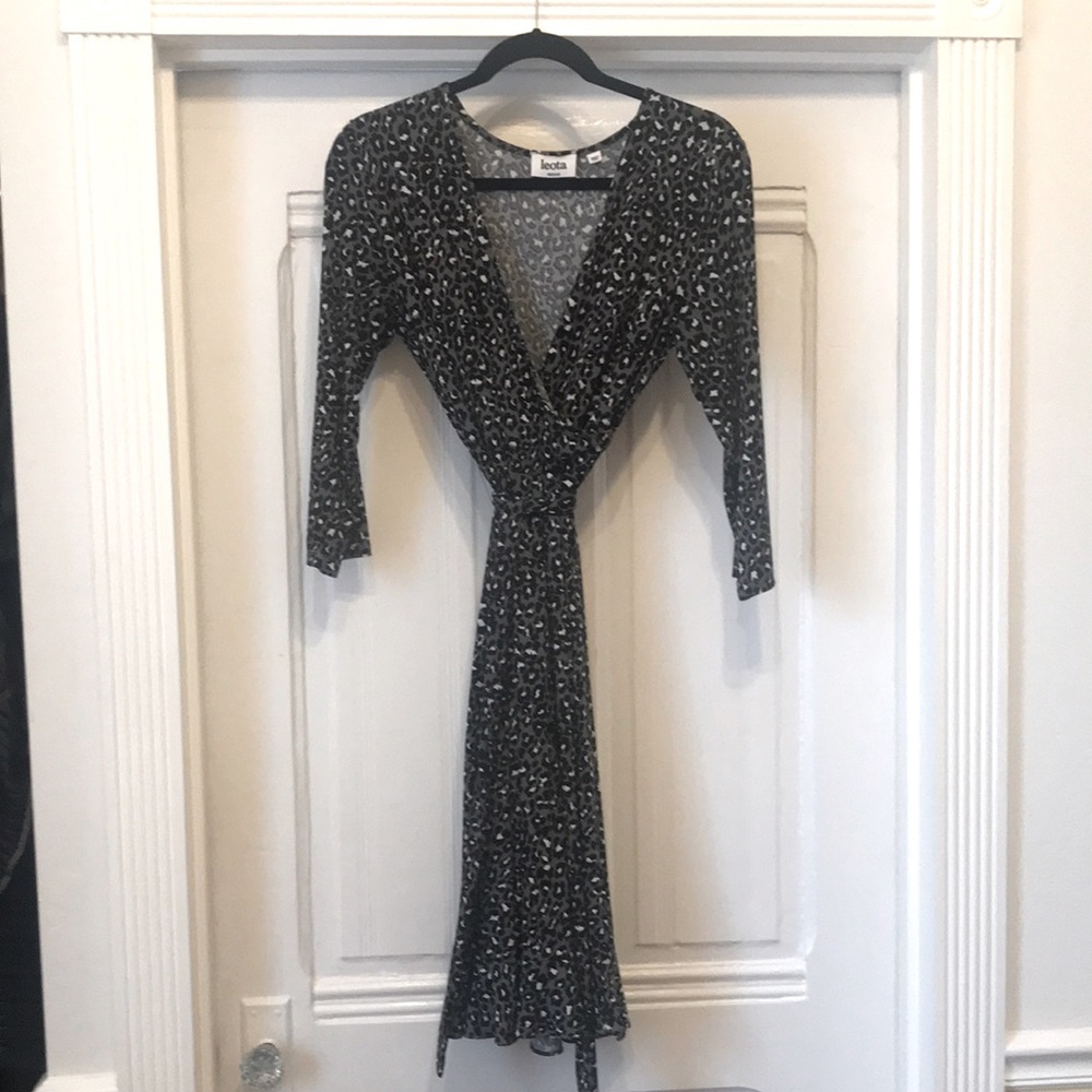 Leota poly/spandex surplice dress
